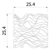 VedoNonVedo Onda dekoratives Element zur Einrichtung und Teilung von Räumen -  gelb 3